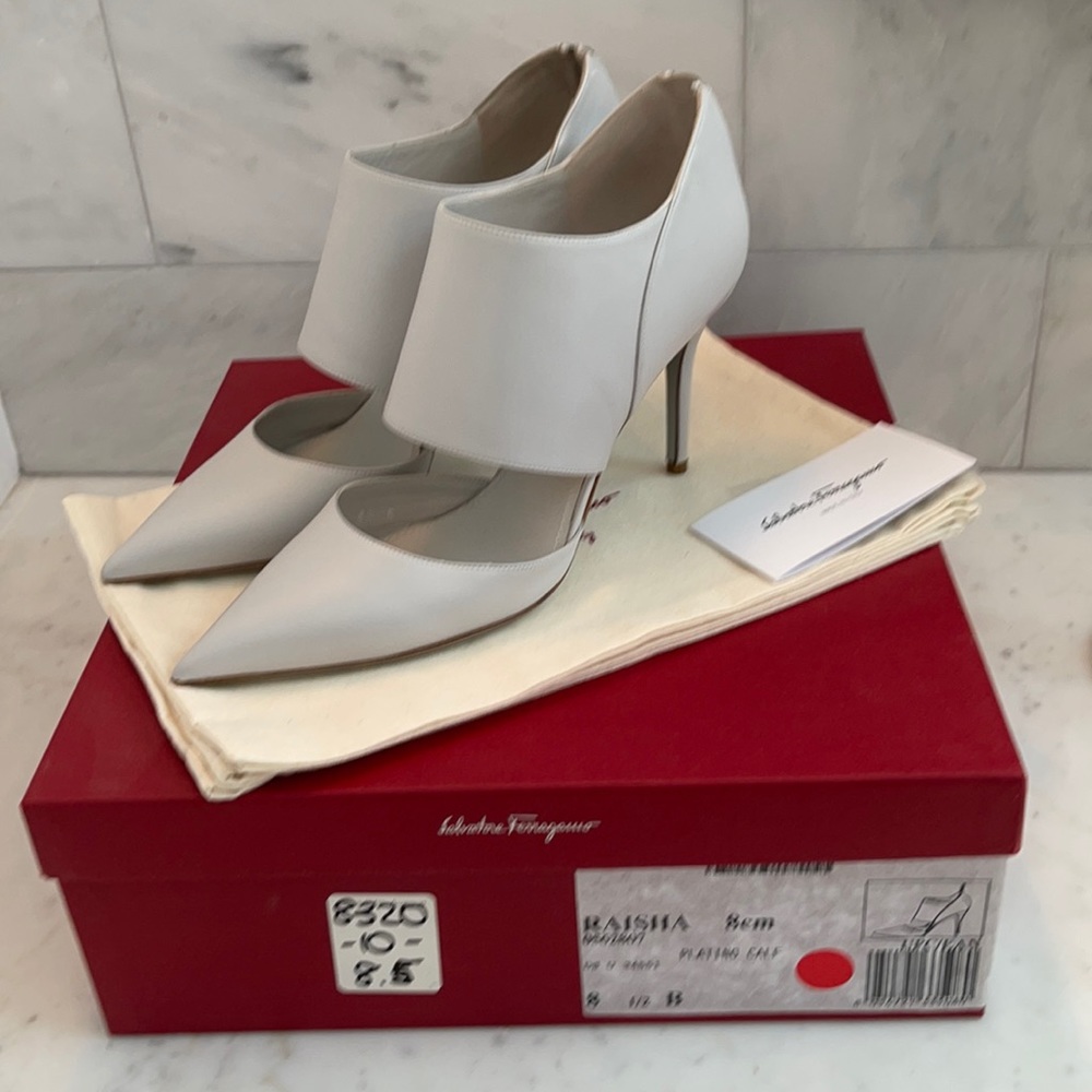 Salvatore Ferragamo Raisha Double-Banded Pumps,